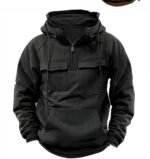 Men's Zip-up Hoodies Sweatshirt With Drawstring And Pocket Design Fashion Casual Sports Sweatshirt - Image 3